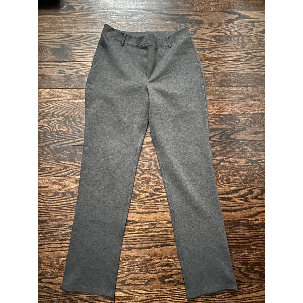Quince Ponte Straight Leg Pants Size M Charcoal Grey Ultra Stretch W-PNT-22